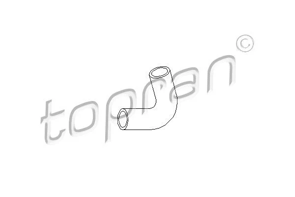 Hose, crankcase ventilation TOPRAN 206 556