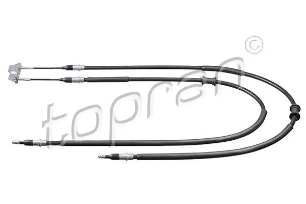 Cable Pull, parking brake TOPRAN 207 374