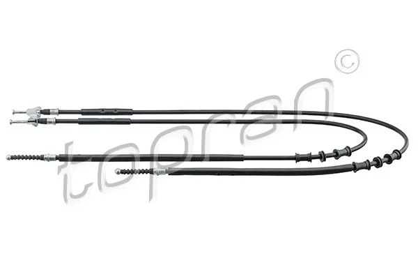 Cable Pull, parking brake TOPRAN 207 383