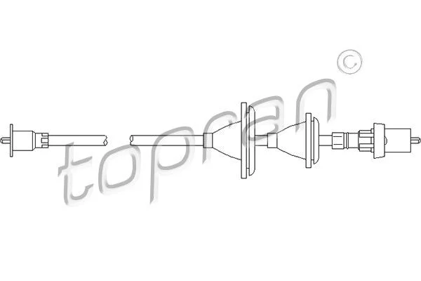 Kabel merilnika hitrosti TOPRAN 300 358