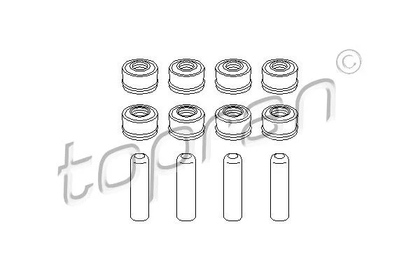 Komplet tesnil, steblo ventila TOPRAN 401 123