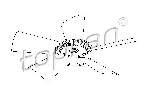 Ventilatorsko kolo, hlajenje motorja TOPRAN 401 191