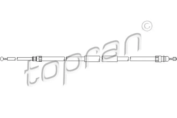 Cable Pull, parking brake TOPRAN 501 720