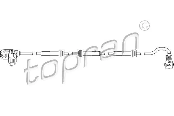 Senzor, hitrost kolesa TOPRAN 721 607
