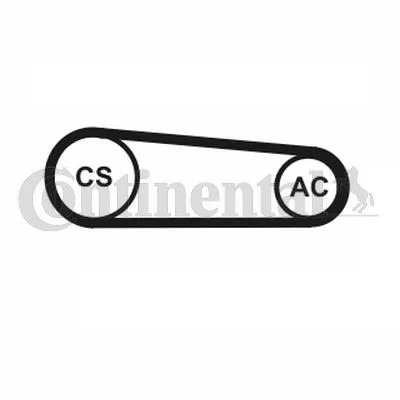 Komplet jermenov z rebri V CONTINENTAL CTAM 4PK917 ELAST T1