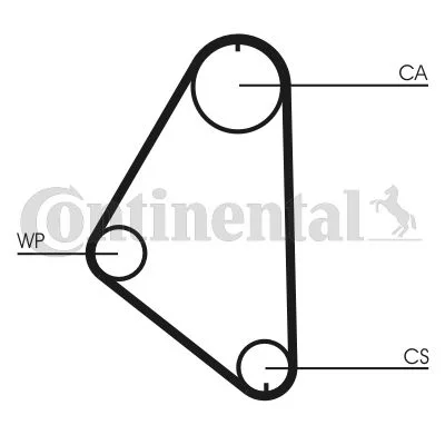Timing Belt CONTINENTAL CTAM CT558