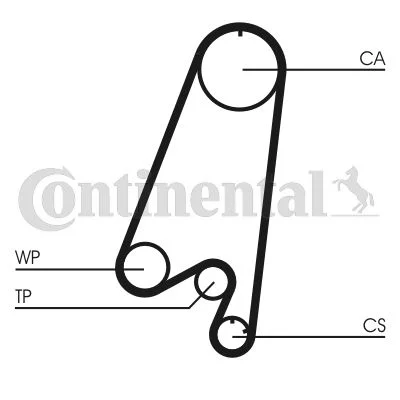 Komplet za vodno črpalko in jermen CONTINENTAL CTAM CT910WP1
