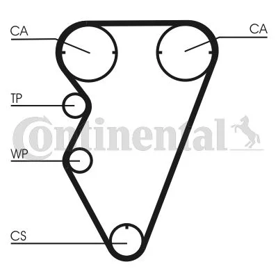 Timing Belt CONTINENTAL CTAM CT929
