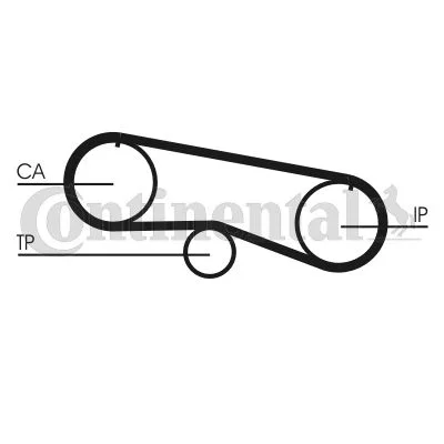 Timing Belt CONTINENTAL CTAM CT933
