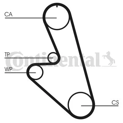 Timing Belt CONTINENTAL CTAM CT959