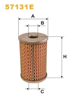 Hidravlični filter, krmiljenje WIX FILTERS 57131E