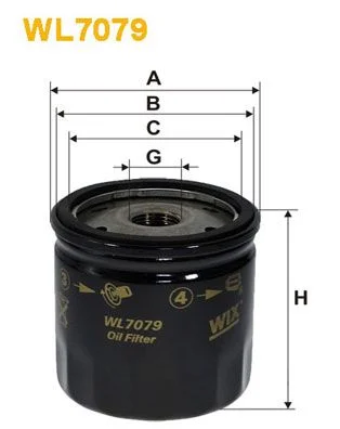 Oil Filter WIX FILTERS WL7079