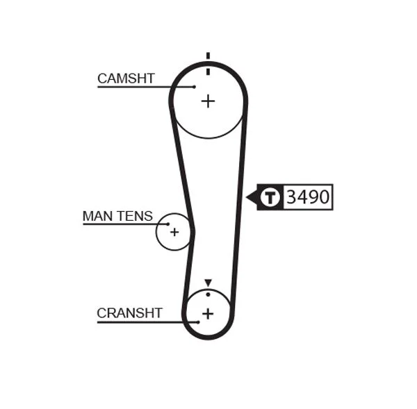 Timing Belt GATES 5637XS