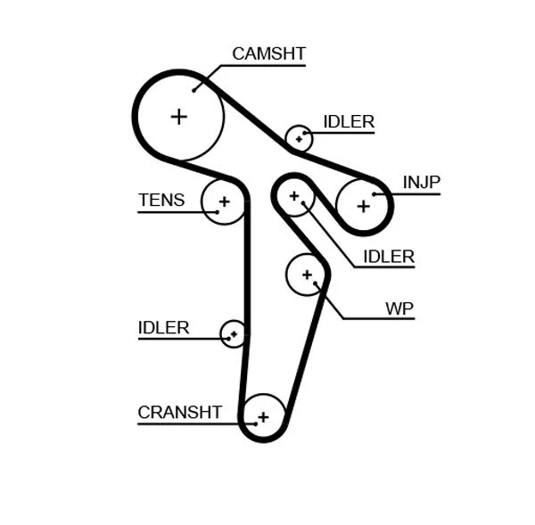 Timing Belt GATES 5649XS