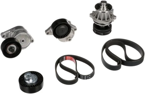 Water Pump + V-ribbed Belt Kit GATES KP26PK1540