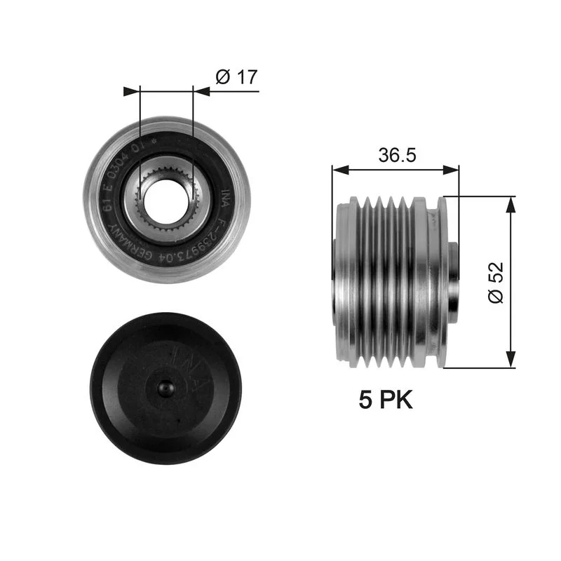 Alternator Freewheel Clutch GATES OAP7064