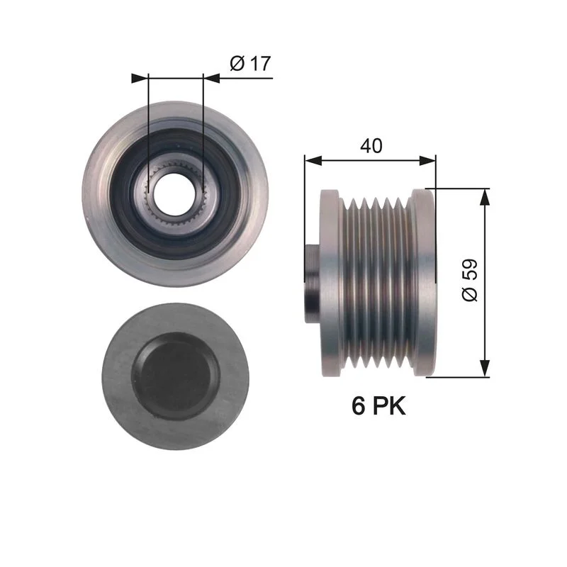 Alternator Freewheel Clutch GATES OAP7144