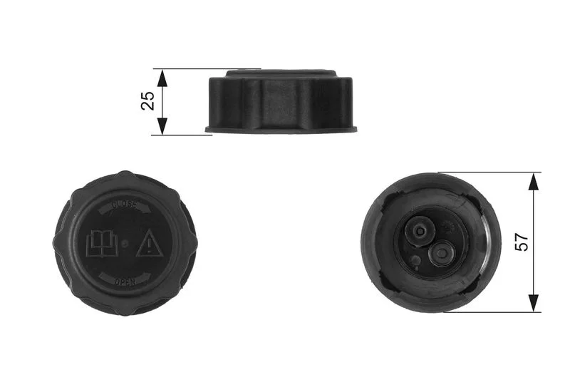 Pokrovček, rezervoar za hladilno tekočino GATES RC233
