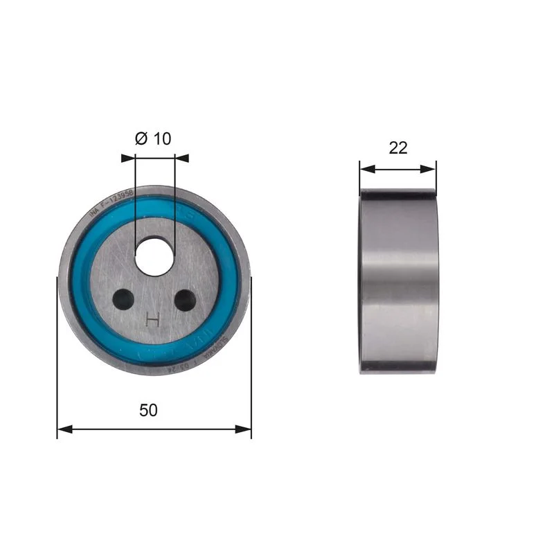 Tensioner Pulley, timing belt GATES T41154