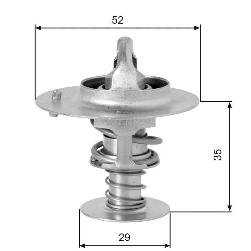 Thermostat, coolant GATES TH03382G1