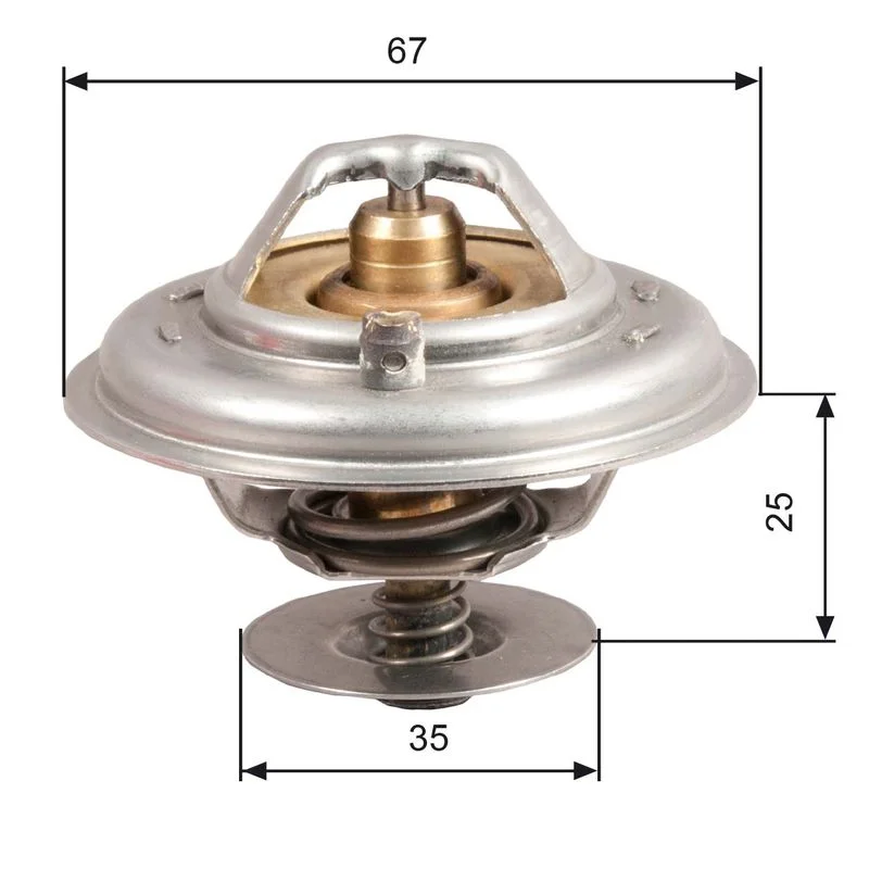 Thermostat, coolant GATES TH14387G1