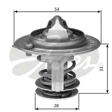 Thermostat, coolant GATES TH29888G1