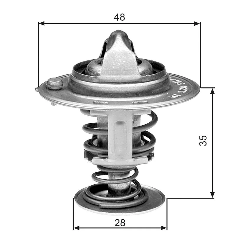 Thermostat, coolant GATES TH30082G1