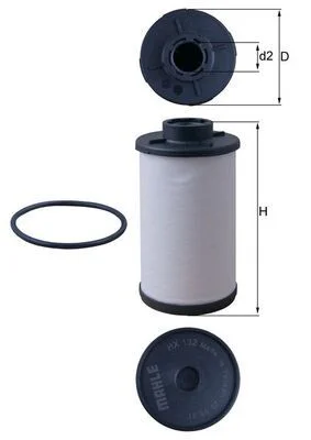 Hidravlični filter, avtomatski menjalnik KNECHT HX 132D