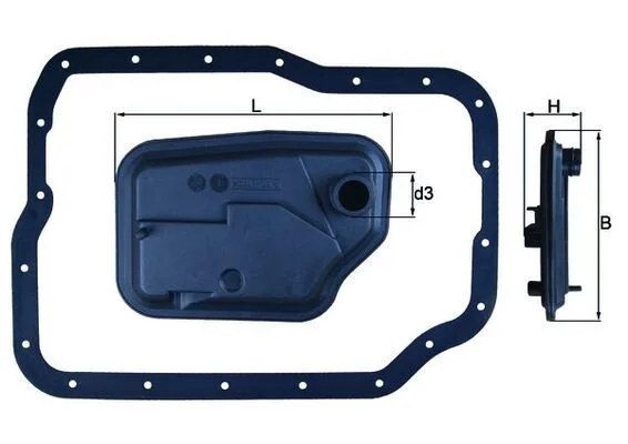 Hidravlični filter, avtomatski menjalnik KNECHT HX 149D