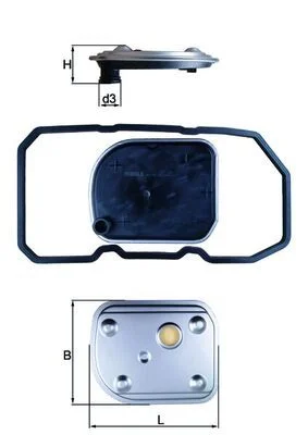 Hidravlični filter, avtomatski menjalnik KNECHT HX 158D