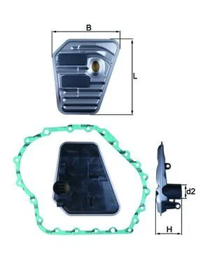 Hidravlični filter, avtomatski menjalnik KNECHT HX 167D