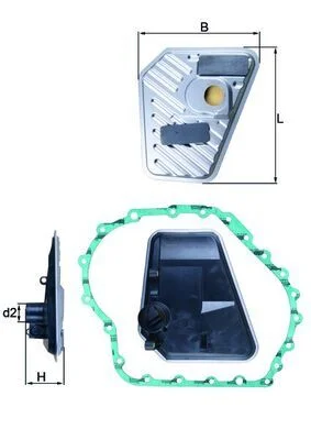Hidravlični filter, avtomatski menjalnik KNECHT HX 168D