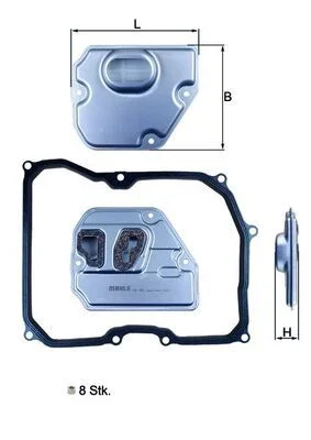 Hydraulic Filter, automatic transmission KNECHT HX 169KIT