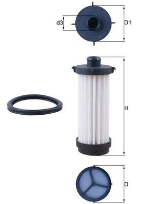 Hidravlični filter, avtomatski menjalnik KNECHT HX 232D
