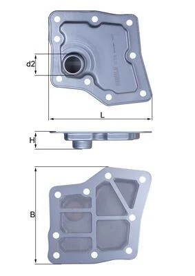 Hidravlični filter, avtomatski menjalnik KNECHT HX 259