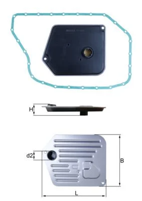 Hidravlični filter, avtomatski menjalnik KNECHT HX 268D
