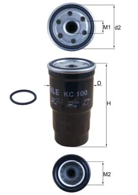 Kuro filtras KNECHT KC 100D