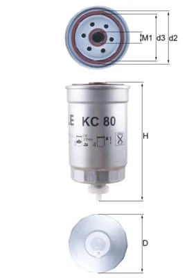 Kuro filtras KNECHT KC 80