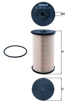 Kuro filtras KNECHT KX 220D