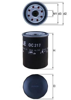 Alyvos filtras KNECHT OC 217