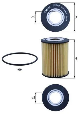 Alyvos filtras KNECHT OX 380D