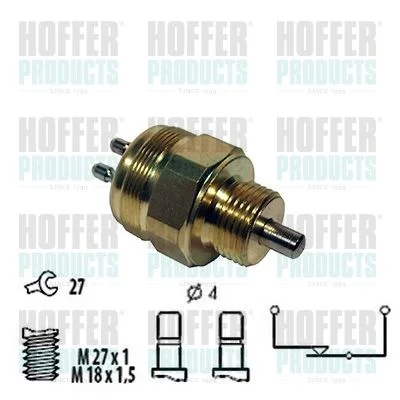 Switch, reverse light HOFFER 3600020