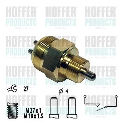 Switch, reverse light HOFFER 3600028