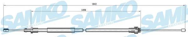 Cable Pull, parking brake SAMKO C0094B