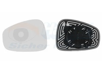 Ogledalo Steklo, zunanje ogledalo VAN WEZEL 0160837
