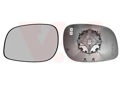 Mirror Glass, exterior mirror VAN WEZEL 0248837