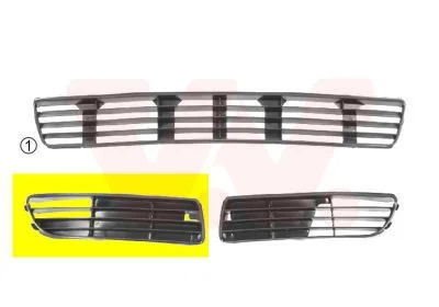 Ventilation Grille, bumper VAN WEZEL 0323504