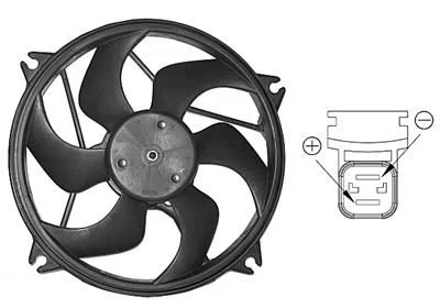 Ventilator, hlajenje motorja VAN WEZEL 0904746