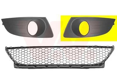 Ventilation Grille, bumper VAN WEZEL 1516593
