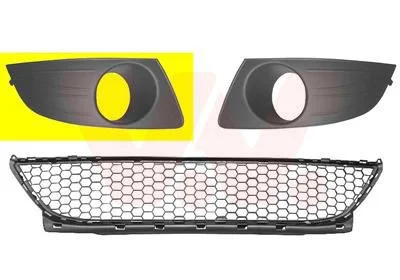 Ventilation Grille, bumper VAN WEZEL 1516594
